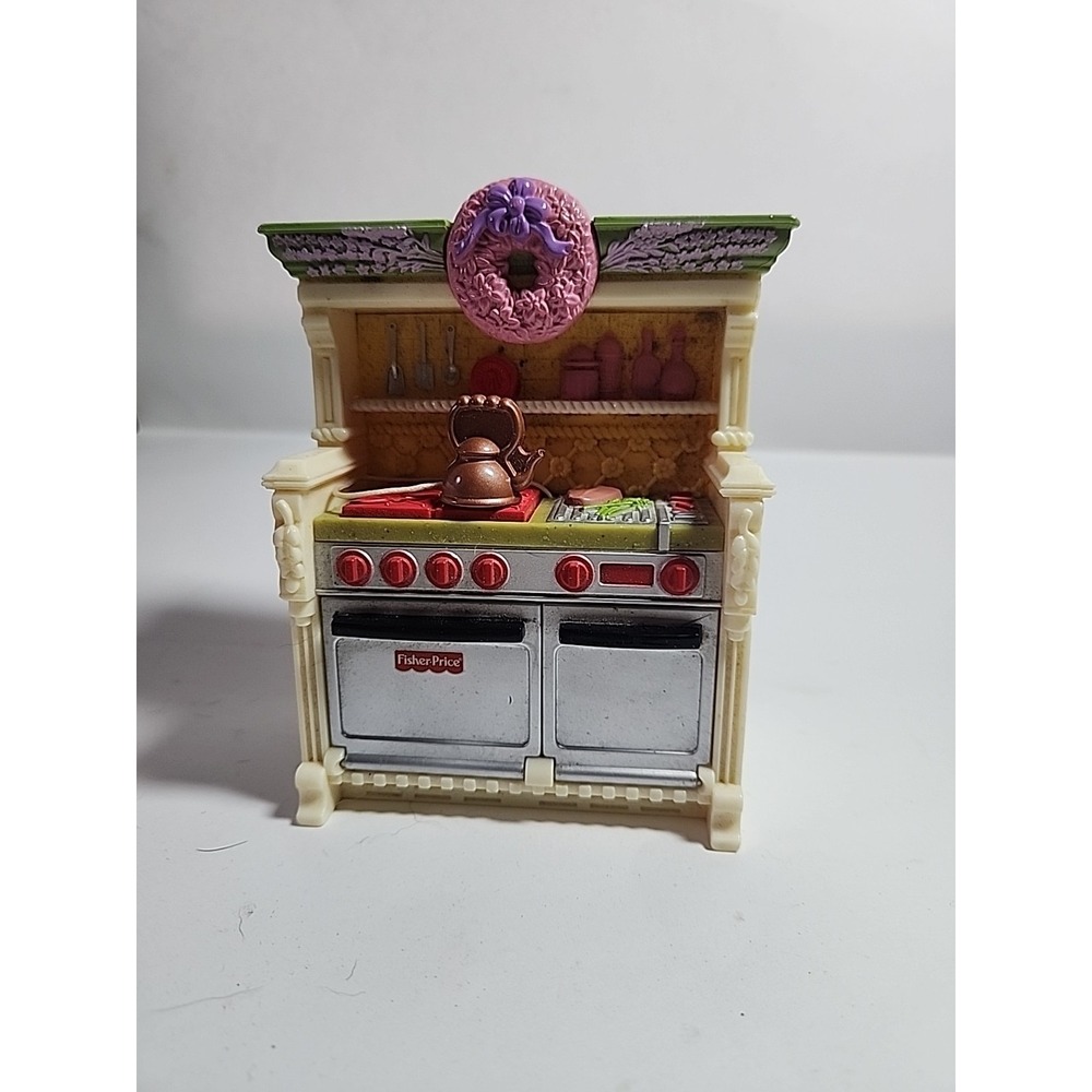 Fisher-Price Loving Family Doll House Furniture‎ Kitchen Stove Oven Sounds Range